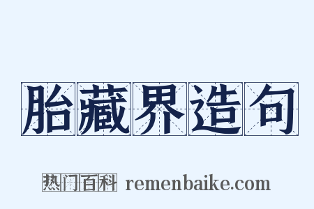 胎藏界造句是什么意思的图片